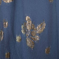 six ames kort fest kjole bl m lurex viscose 40 (8)