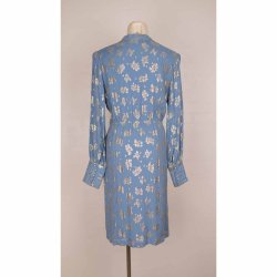 six ames kort fest kjole bl m lurex viscose 40 (8)