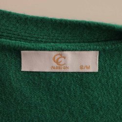 CC Fashion kort grn strik cardigan str. S/M (8)