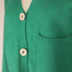 CC Fashion kort grn strik cardigan str. S/M (8)