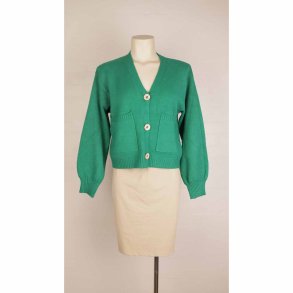 CC Fashion kort grn strik cardigan str. S/M (8)