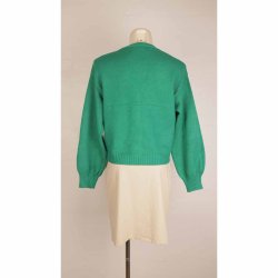 CC Fashion kort grn strik cardigan str. S/M (8)