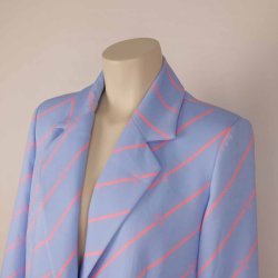 CR&Acirc;S blazer jakke lysebl/pink polymix str. 36 (N82)