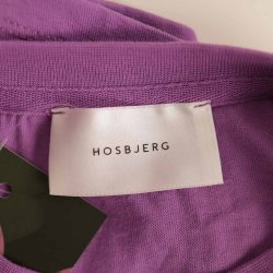Hosbjerg T-shirt lilla logo ko bomuld str. S (N82)