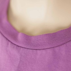 Hosbjerg T-shirt lilla logo ko bomuld str. S (N82)