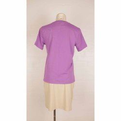 Hosbjerg T-shirt lilla logo ko bomuld str. S (N82)