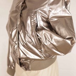 Calvin Klein kort bomber jakke silver green S (N82)