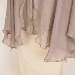 Stella Nova smuk gr ciffon bluse ls rme M (N84)