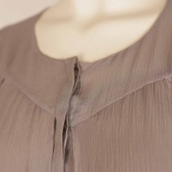 Stella Nova smuk gr ciffon bluse ls rme M (N84)