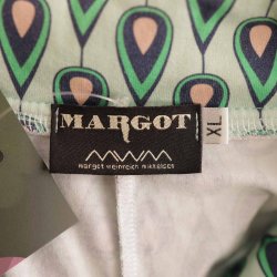 Margot bluse bomulds jersey mint/bl NSN XL (N85)