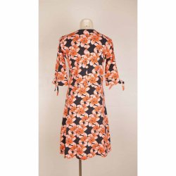 Margot kjole knkort bomulds jersey rosa/sort XL (N85)