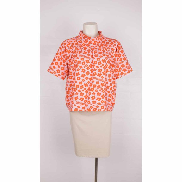 Margot bluse pink/rd str 2xl  (9)