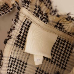 Gossia bluse black/creme polyestermix str. M (9)