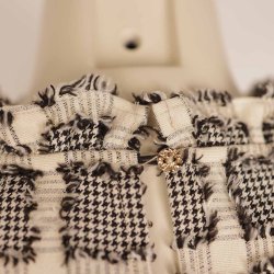 Gossia bluse black/creme polyestermix str. M (9)