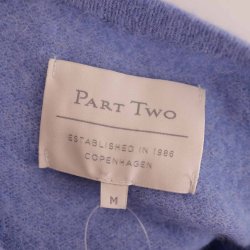 Part Two strik cardigan lysebl 56% alpaca M (B1)