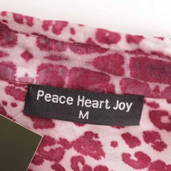 PHJ skjorte syren animal print 80%silke/20%visc M  (B1)