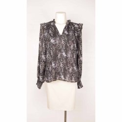 Neo Noir bluse ciffon NY! gr/sort polymix 40 (B1)