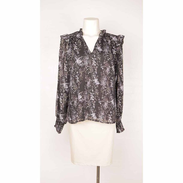 Neo Noir bluse ciffon NY! gr/sort polymix 40 (B1)