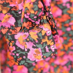 Lollys Laundry skjorte lilla/pink blomsterprint S (B1)