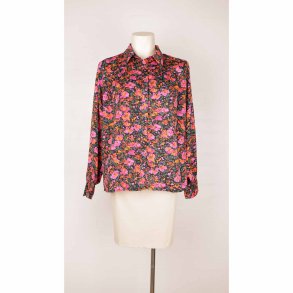 Lollys Laundry skjorte lilla/pink blomsterprint S (B1)