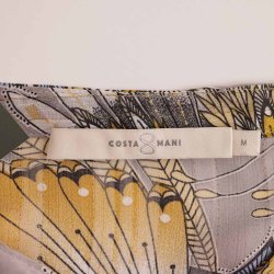 Costa Mani ciffon bluse lysgr m karrygul str. M (B1)