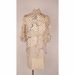 Love &amp; Divine skjorte nude/black dots polymix S (B1)