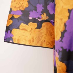 YAS tunika skjorte orange/lilla/sort polyester S (B1)