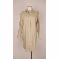 Modstrm lang khaki skjorte NSN str. small  (B1)