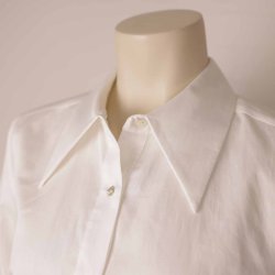 PBO lang smal hvid skjorte m manchetter 38 (B1)