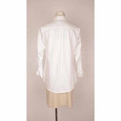 PBO lang smal hvid skjorte m manchetter 38 (B1)