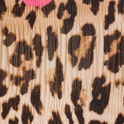 CRS kjole m vidde/plisse leo og pink roser 38 (B1)