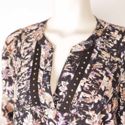 In Front kort tunika kjole black/rosa NSN str. M (B1)