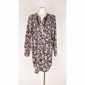 In Front kort tunika kjole black/rosa NSN str. M (B1)