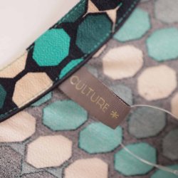 Culture kjole viscose let a-snit viscose grn  M (B1)