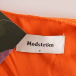 modstrm kort tunika kjole kort orange pufrme M (B1)