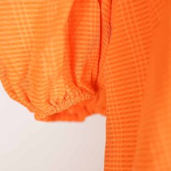 modstrm kort tunika kjole kort orange pufrme M (B1)