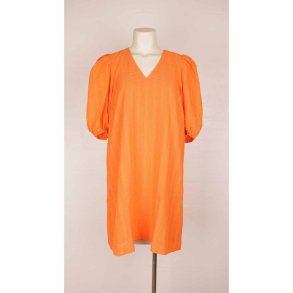 modstrm kort tunika kjole kort orange pufrme M (B1)