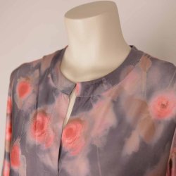 In Front kort jersey kjole gr m pink roser poly M (B1)