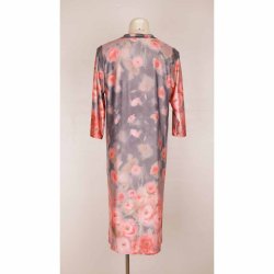 In Front kort jersey kjole gr m pink roser poly M (B1)