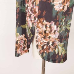 In Front kort jersey kjole rosa/brun/sort poly M (B1)