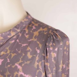 Karen by Simonsen kort kjole gr/rosa camo M (B1)