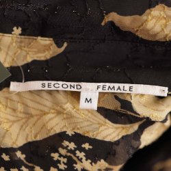 Selected Femme smuk kjole sort/golden M (B1)