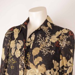 Selected Femme smuk kjole sort/golden M (B1)