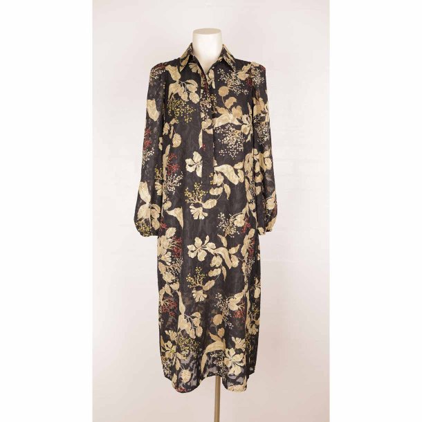 Selected Femme smuk kjole sort/golden M (B1)