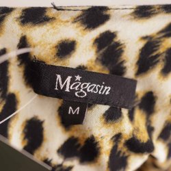 Magasin kort leopard kjole basic viscose str m (B1)