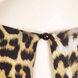 Magasin kort leopard kjole basic viscose str m (B1)