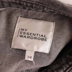 My Essential Wardrope sort denim skj. jakke 36 (B1)