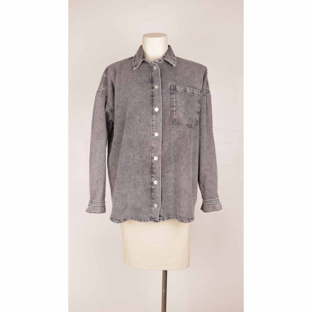 My Essential Wardrope sort denim skj. jakke 36 (B1)