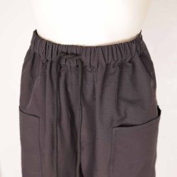 Gossia baggy sorte pilot bukser nylon M (B1)