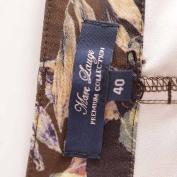 Marc Lauge bukser brun m print polymix 40 (B1)